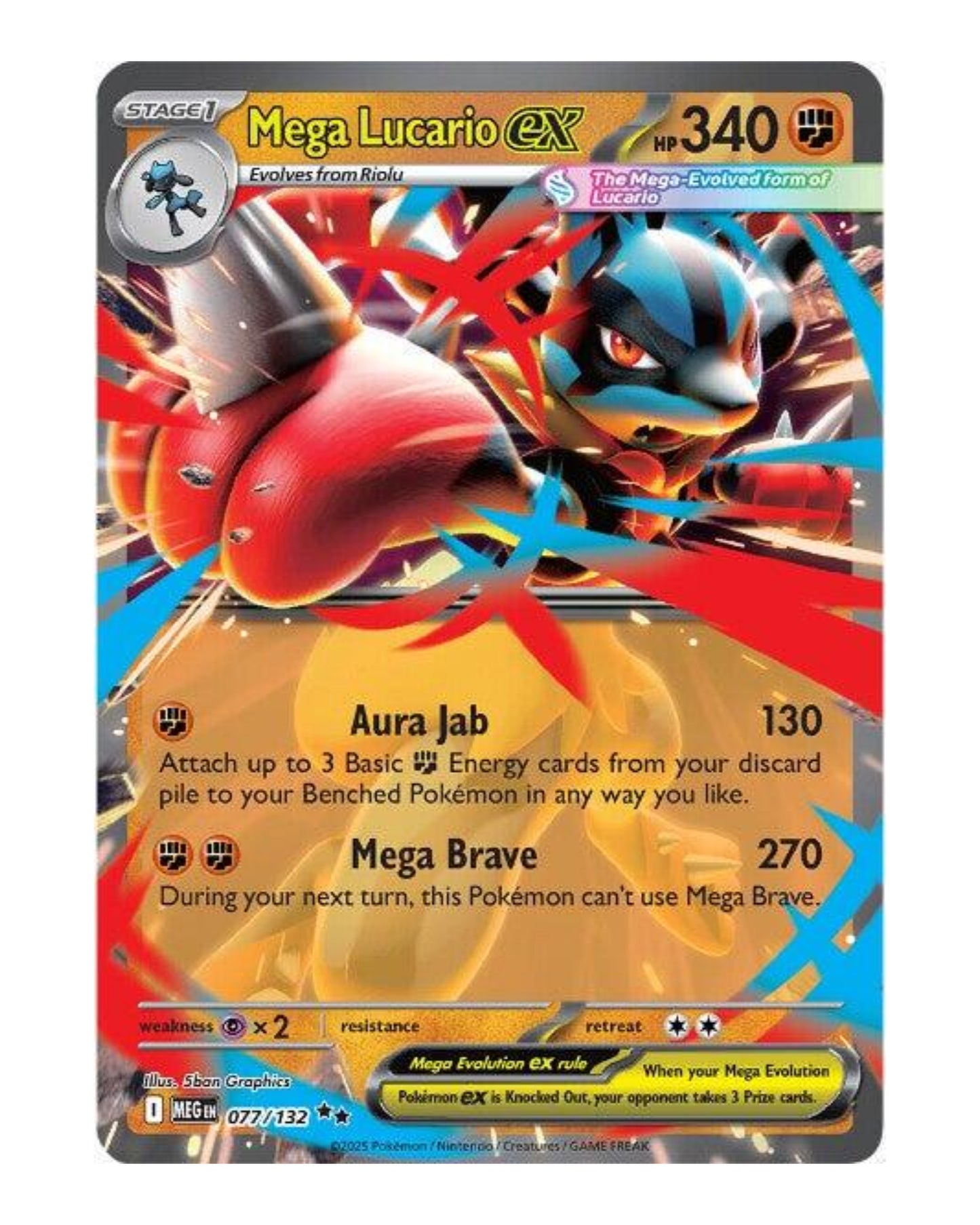 Mega Lucario EX 77/132