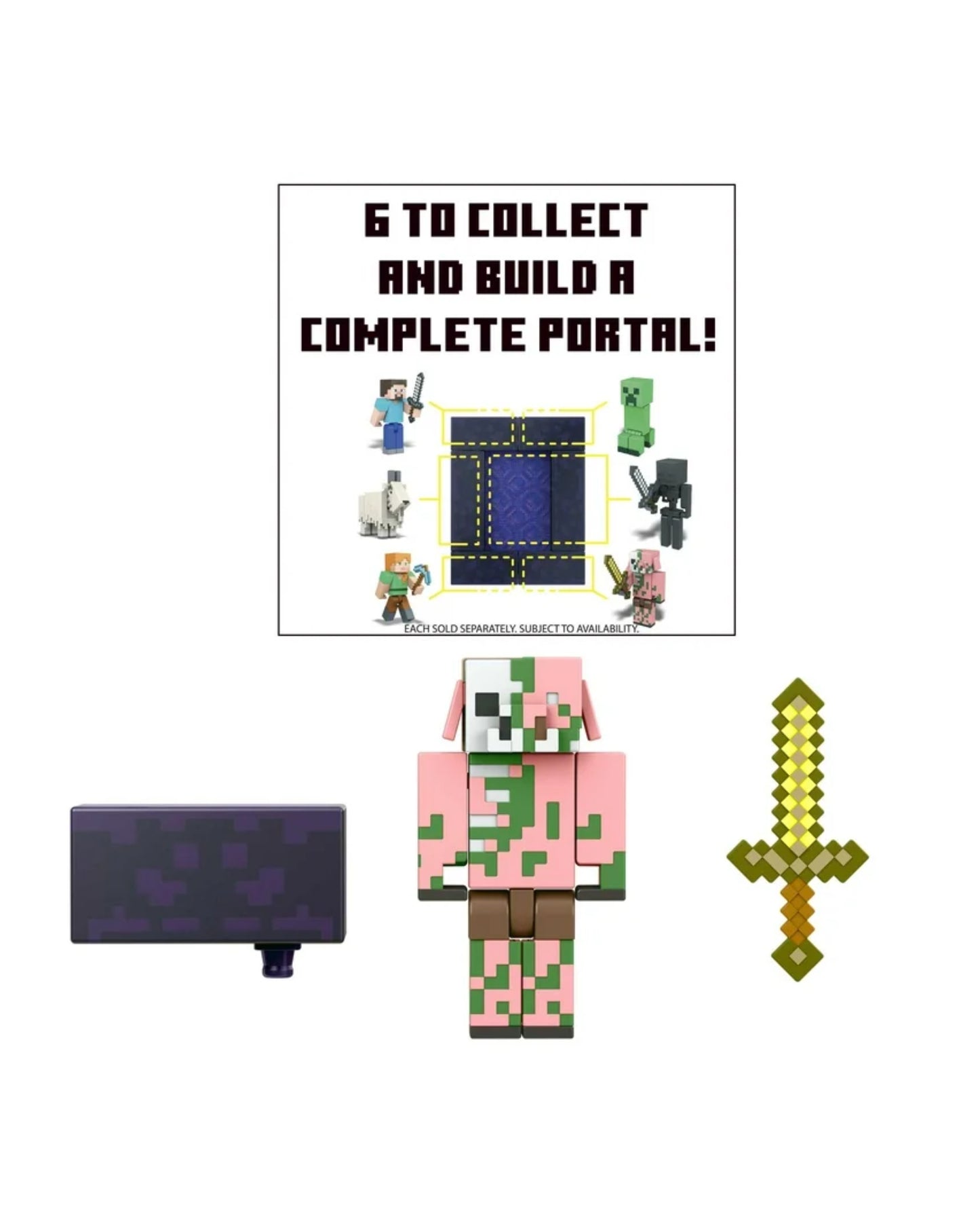 Minecraft Build a Portal - Zombified Piglin Figure