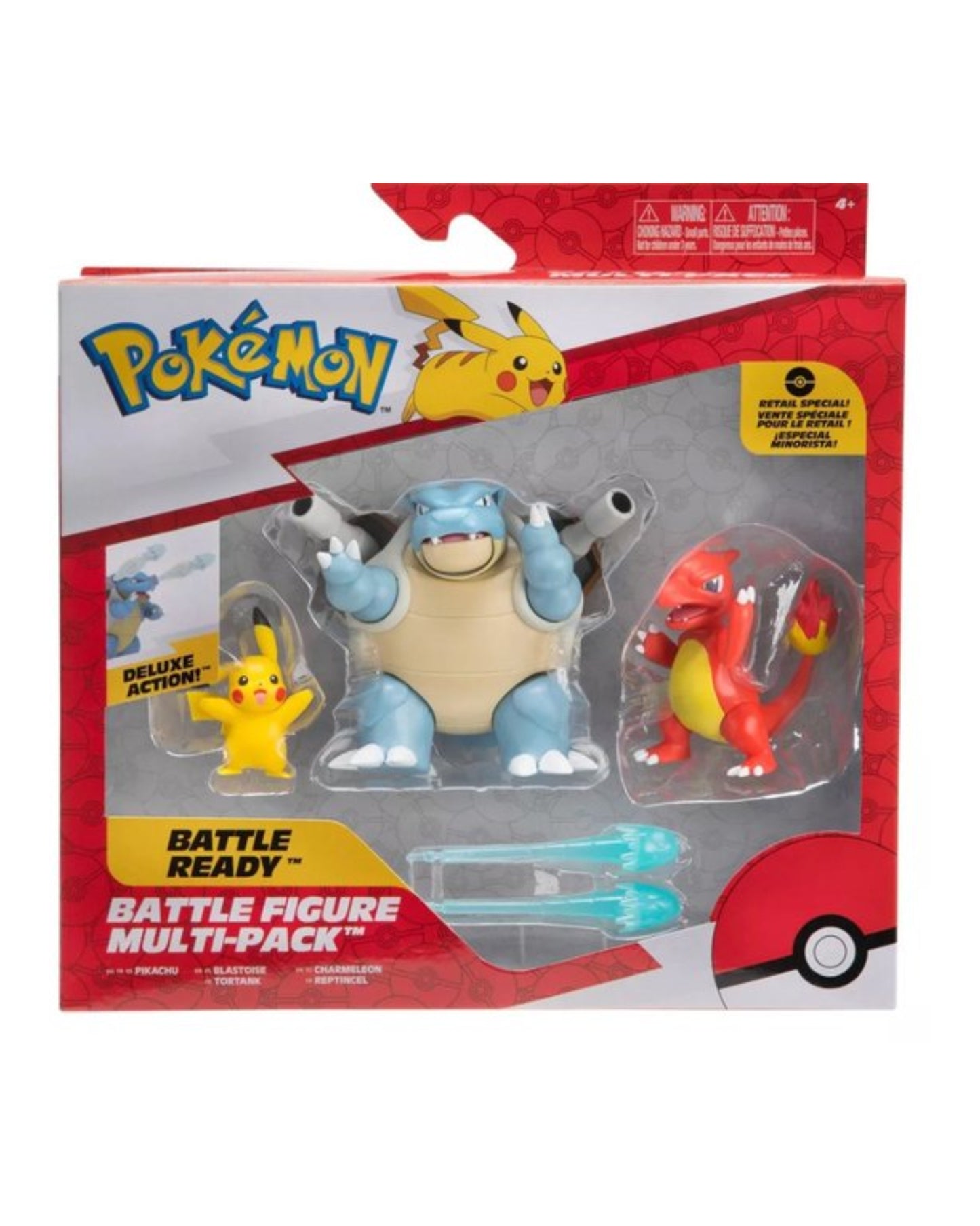 Pokémon Battle Figure Multi-Pack - Pikachu, Blastoise, Charmeleon