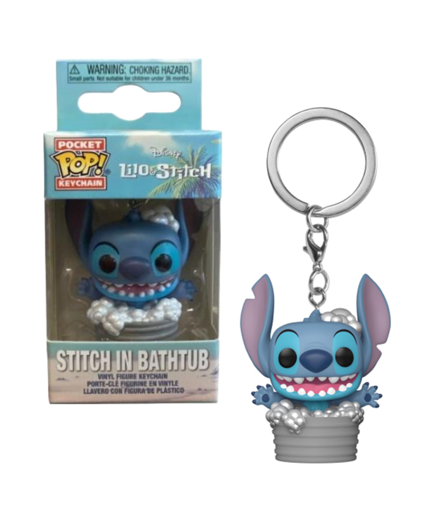 Funko Pocket Pop! Keychain - Disney Lilo & Stitch - Stitch in Bathtub