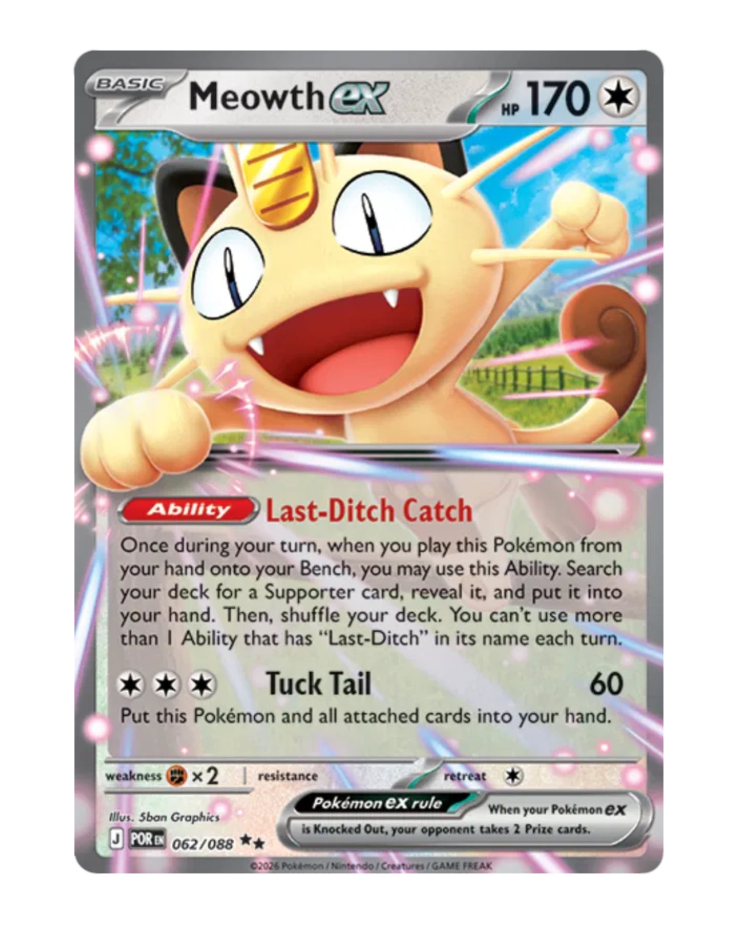 Meowth Ex 062/088