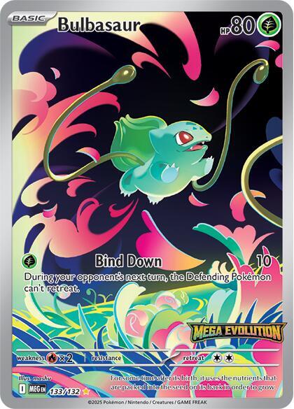Bulbasaur Stamped Promo Sealed 133/132 - Mega Evolution - foto 1