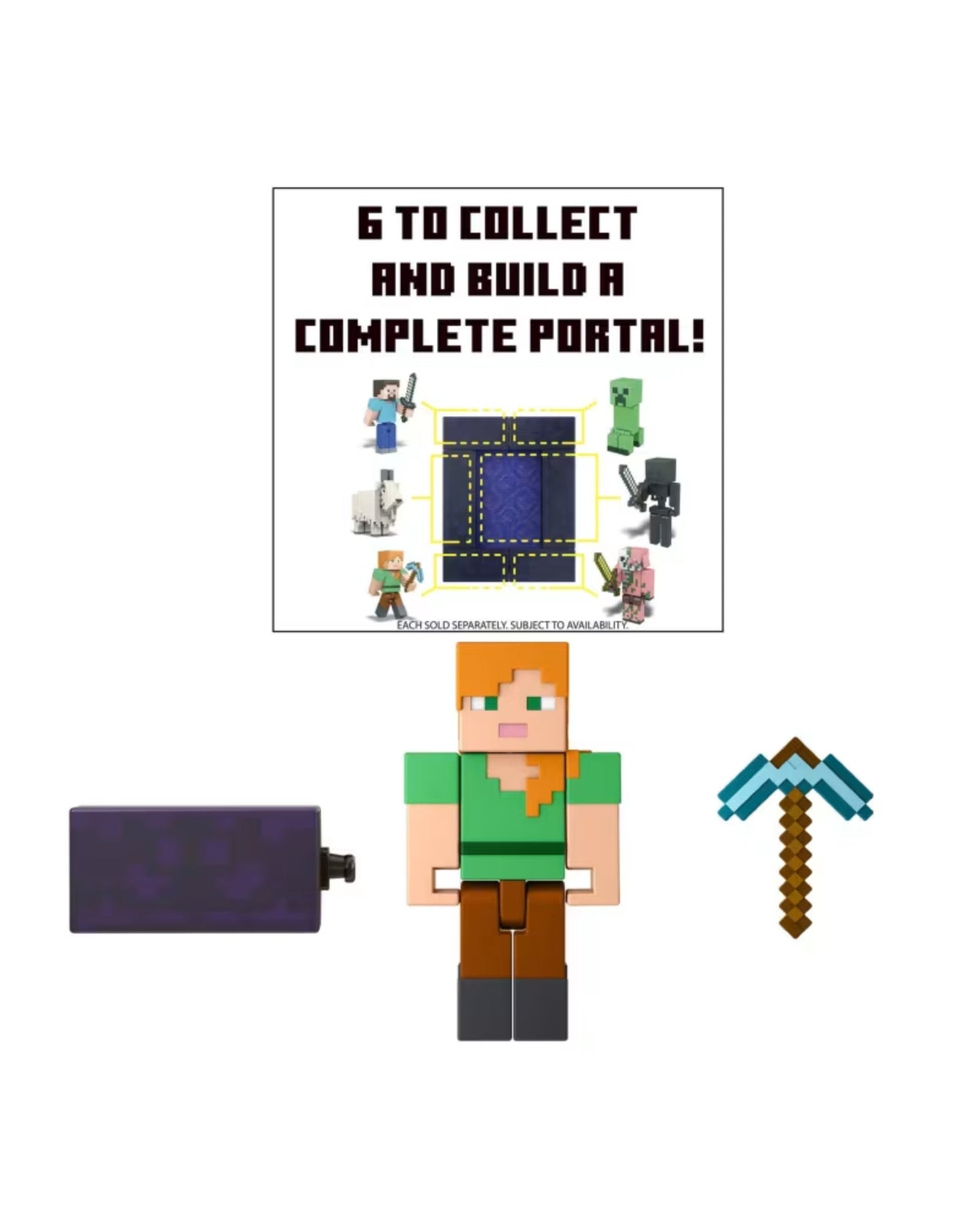 Minecraft Build a Portal - Alex Mini Figure