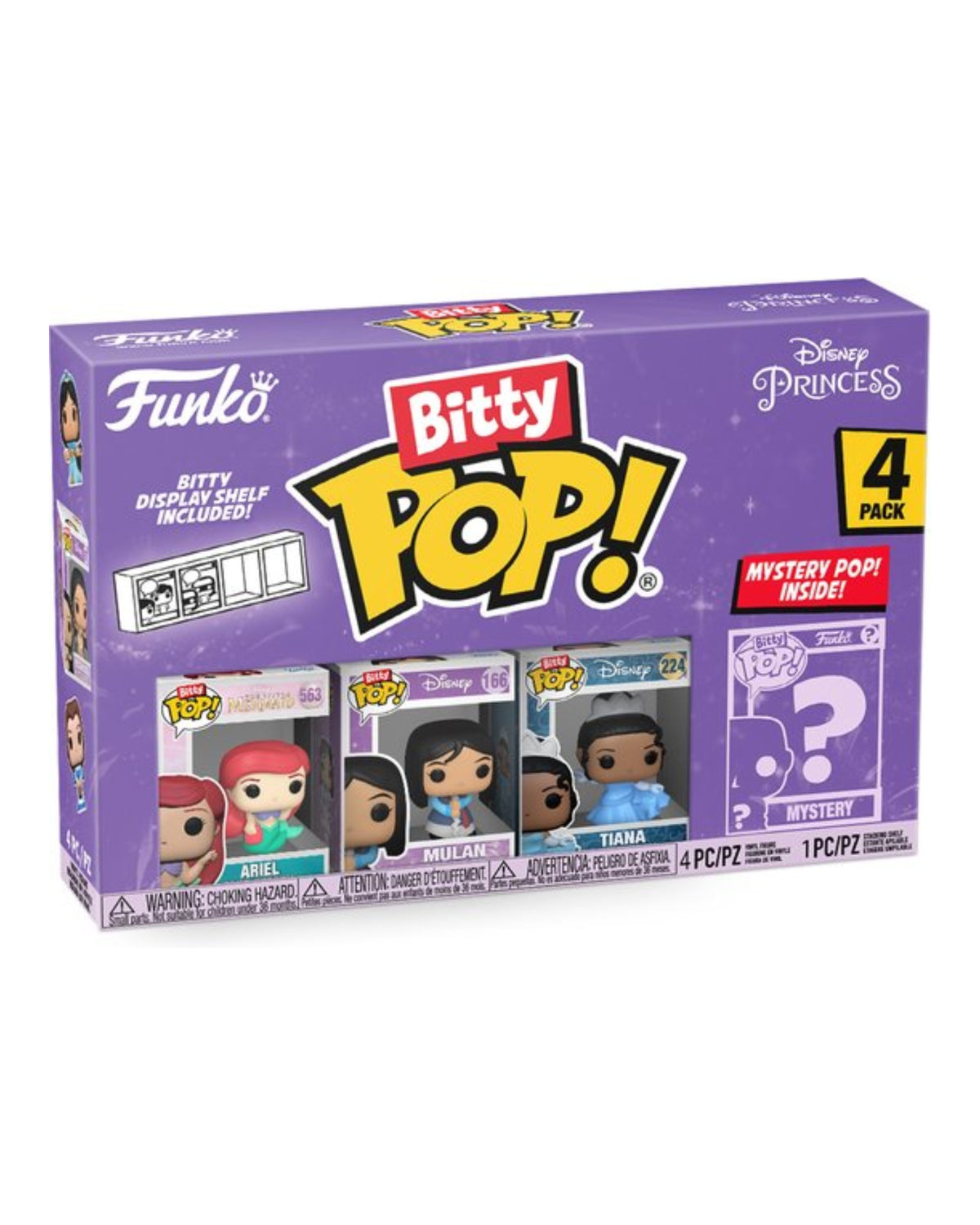 Funko Bitty Pop: Disney Princess 4-Pack Series 1