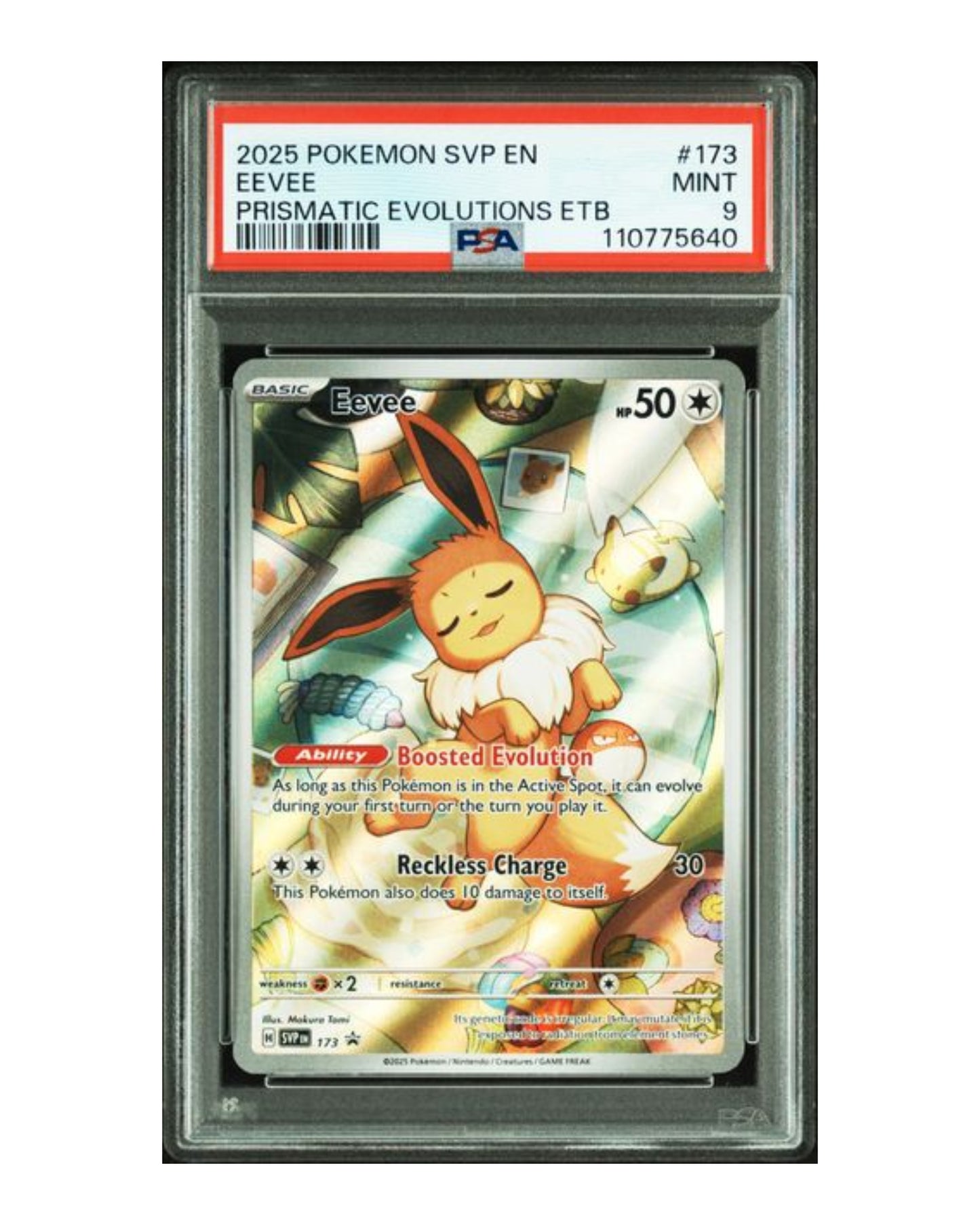 Eevee Prismatic Evolutions ETB Promo #173 PSA9