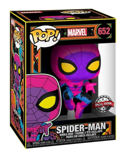 Funko Pop! Marvel - Black light Spider-Man