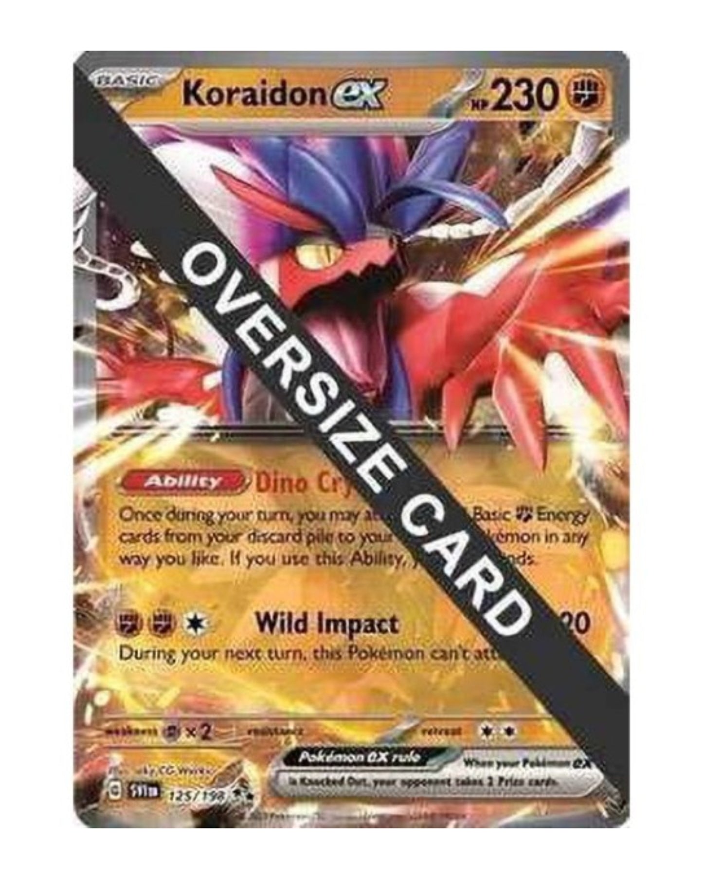 Koraidon Ex 125/198 Jumbo Promo Kaart