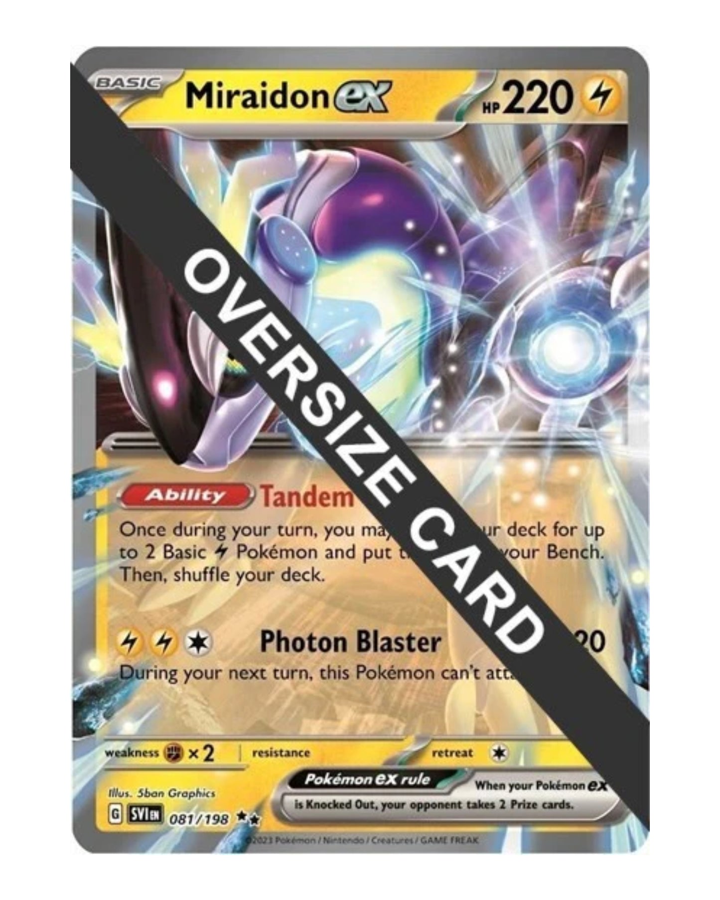 Miraidon Ex 81/198 Jumbo Promo Kaart