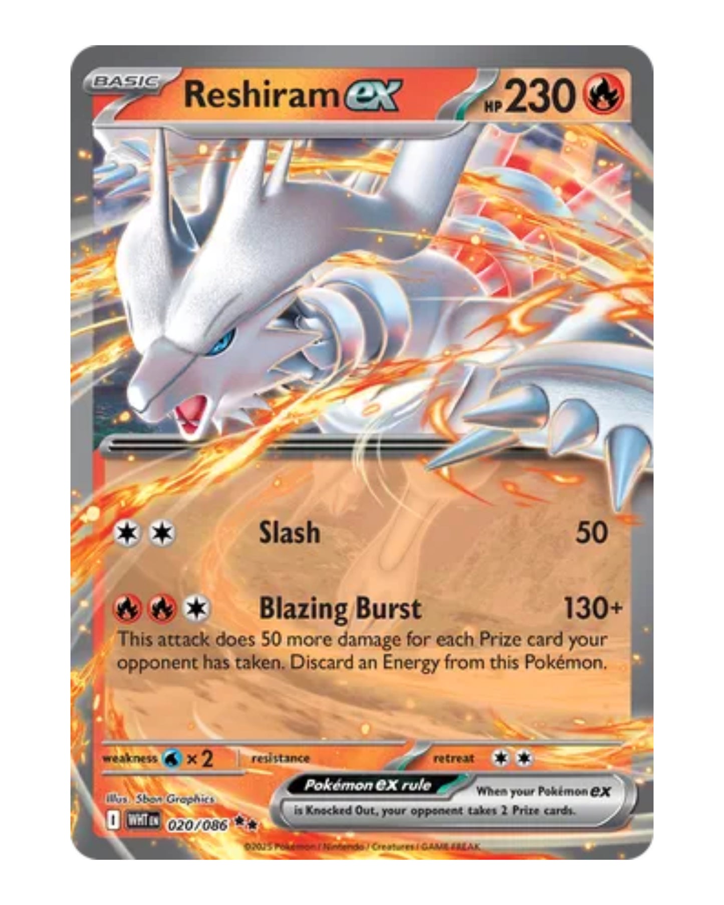 Reshiram EX 20/86