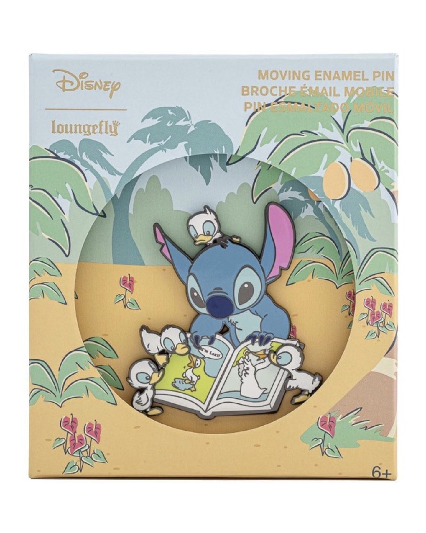 Loungefly: Lilo & Stitch - Jumbo Pin Stitch Reading to Ducklings (Limited Edition)