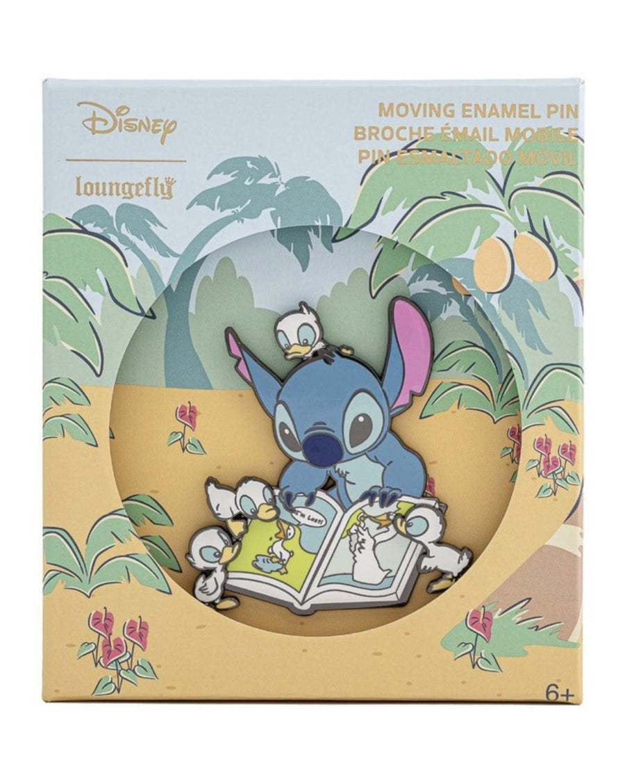 Loungefly: Lilo & Stitch - Jumbo Pin Stitch Reading to Ducklings (Limited Edition)