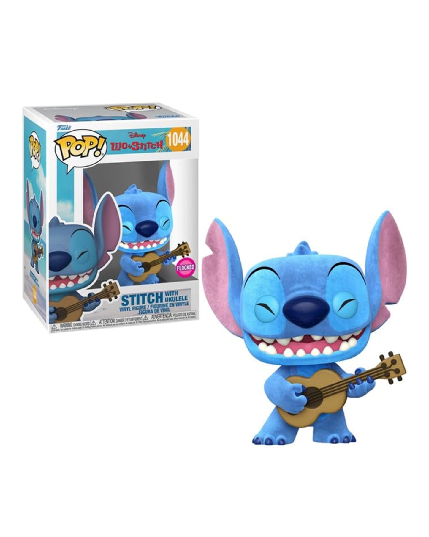 Funko Pop! Disney Lilo & Stitch - Stitch with Ukulele (Flocked)
