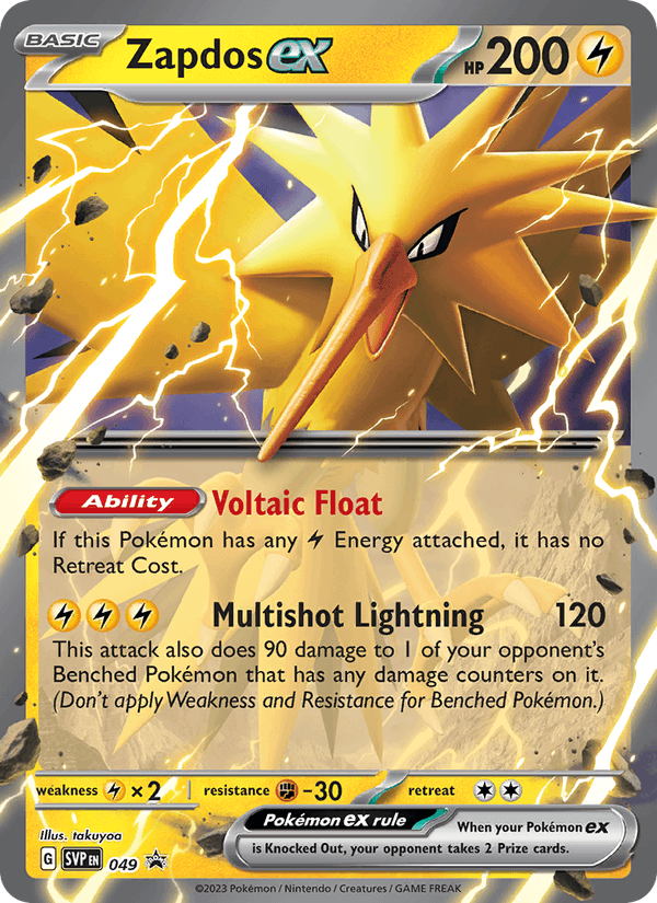 Zapdos ex 049 - SVP Black Star Promos - foto 1