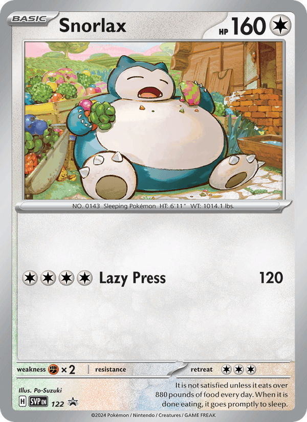 Snorlax 122/225 - SVP Black Star Promos - foto 1