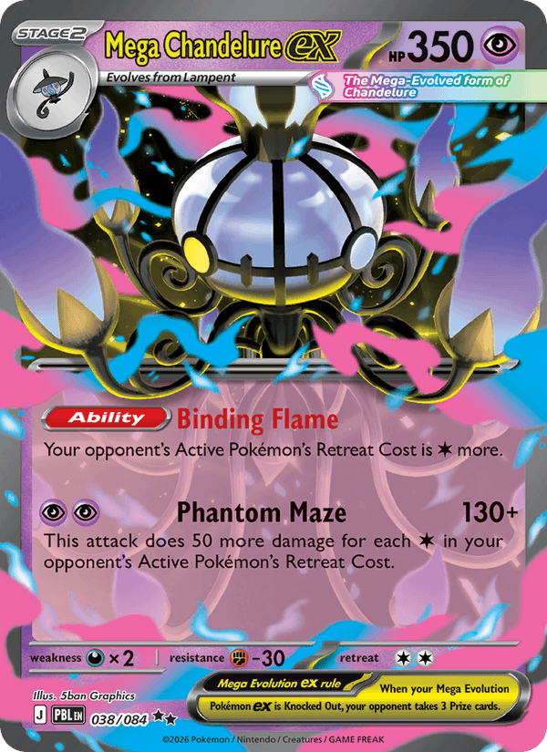 Mega Chandelure ex 038/84 - Pitch Black - foto 1