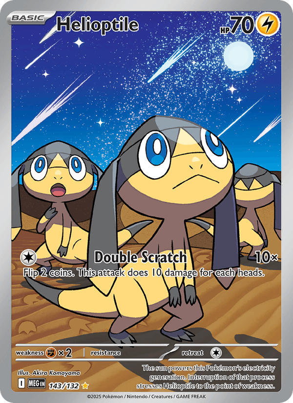 Helioptile 143/132 - Mega Evolution - foto 1