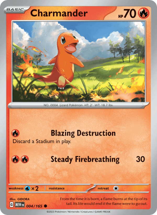Charmander Cosmo Holo 004/165 - 151 - foto 1