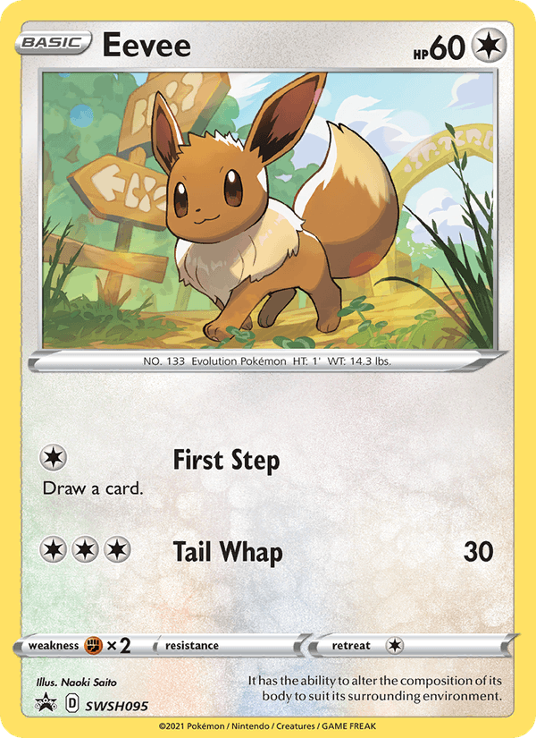 Eevee SWSH095/307 - SWSH Black Star Promos - foto 1