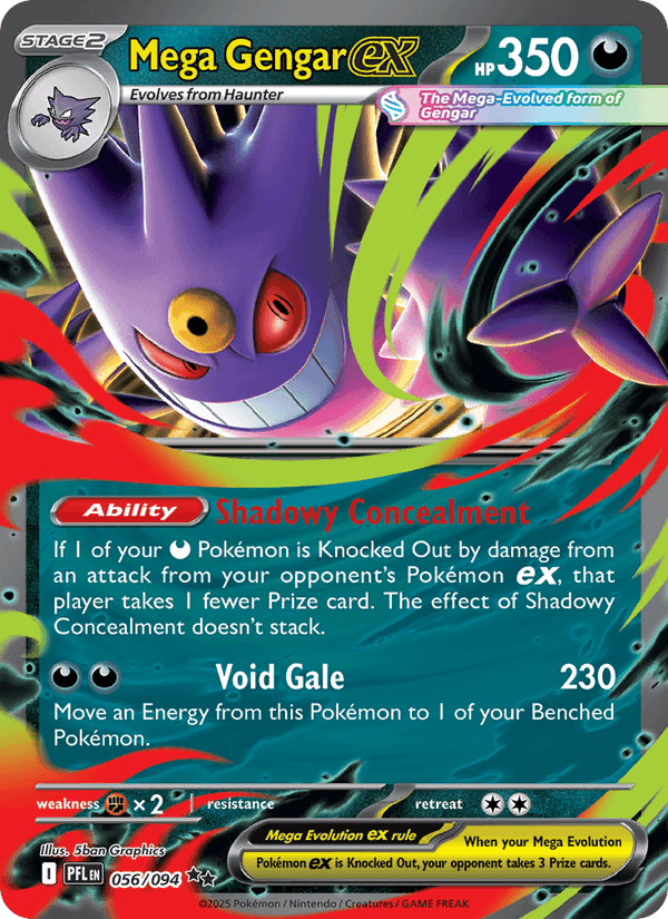 Mega Gengar ex 056/94 - Phantasmal Flames - foto 1