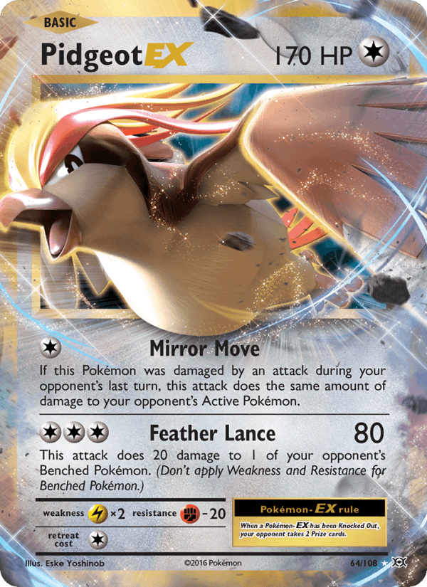 Pidgeot EX 64/108 - Evolutions - foto 1