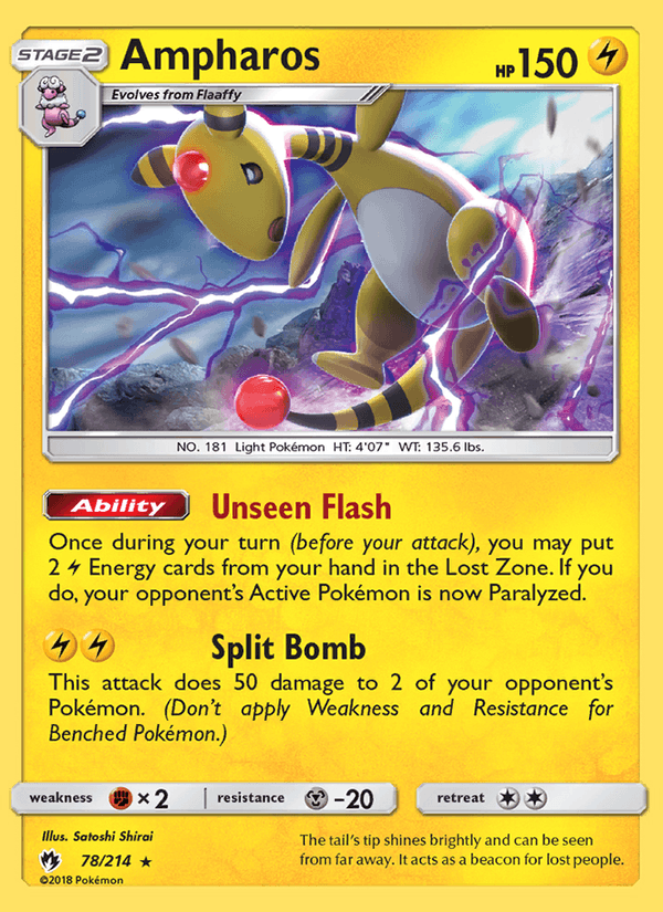 Ampharos 78/214 Holo - Lost Thunder - foto 1