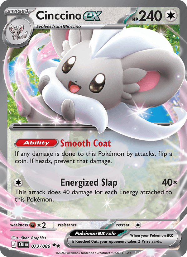 Cinccino ex 073/86 - Chaos Rising - foto 1
