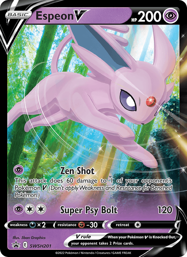 Espeon V SWSH201/307 - SWSH Black Star Promos - foto 1