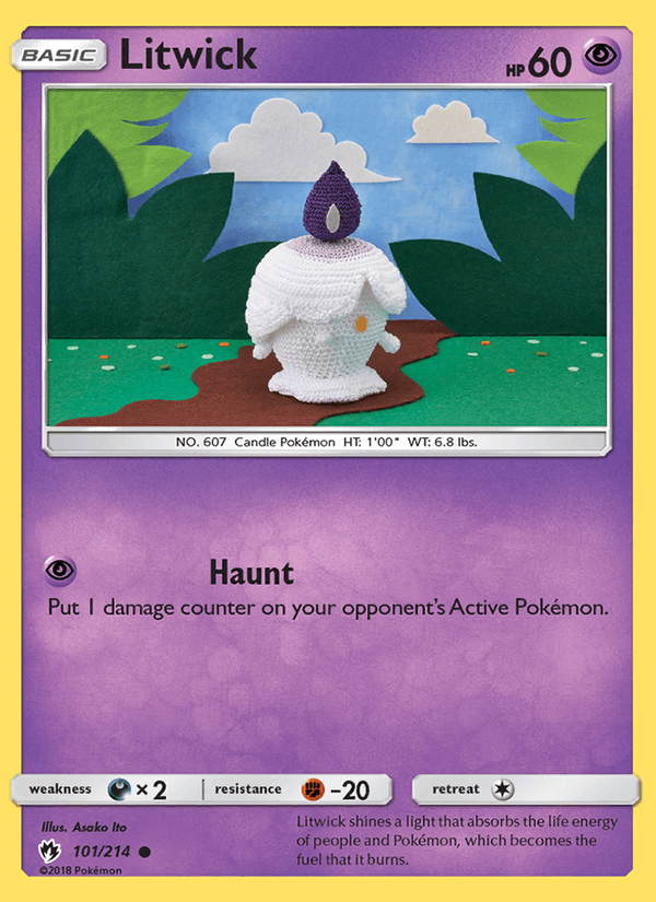 Litwick 101/214 Reverse Holo - Lost Thunder - foto 1