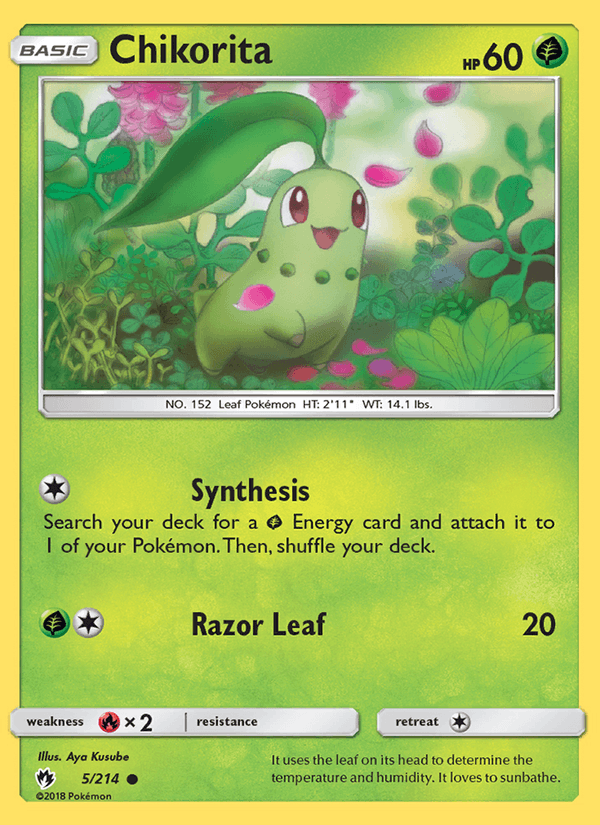 Chikorita 5/214 Reverse Holo - Lost Thunder - foto 1