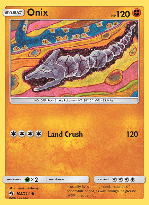 Onix 109/214 Reverse Holo - Lost Thunder - foto 1