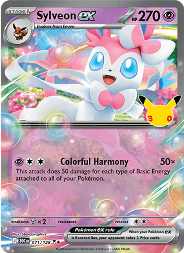 Sylveon ex 071/128 - 30th Celebration - foto 1