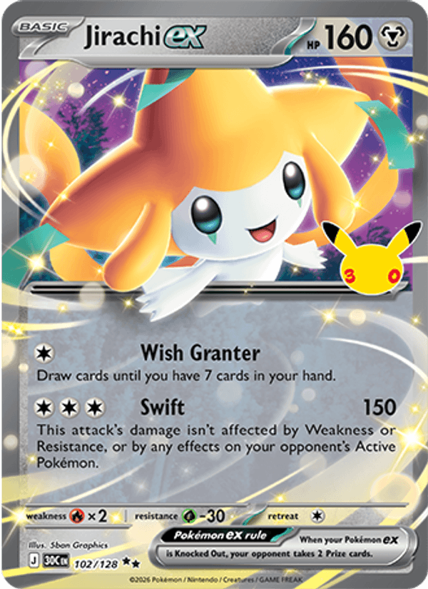 Jirachi ex 102/128 - 30th Celebration - foto 1