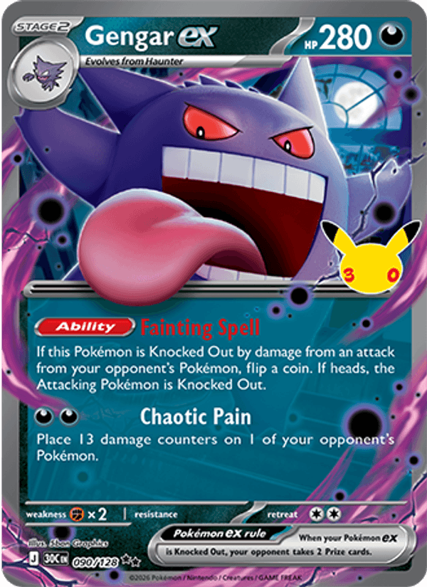Gengar ex 090/128 - 30th Celebration - foto 1