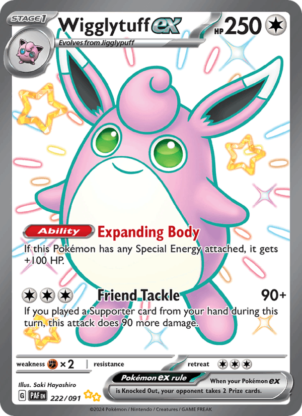 Wigglytuff ex 222/91 - Paldean Fates - foto 1