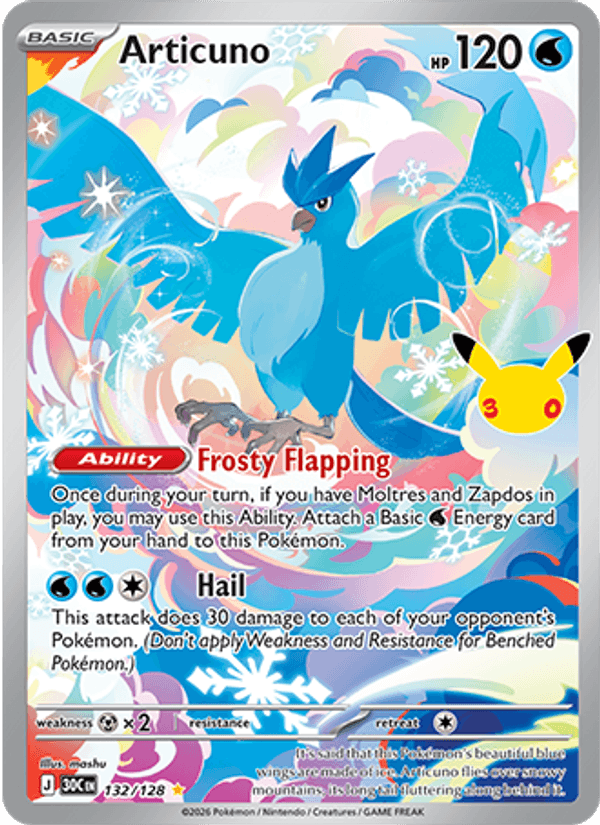 Articuno 132/128 - 30th Celebration - foto 1